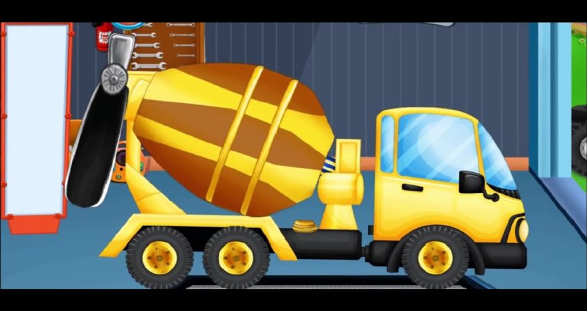 Maszyny budowlane bajka, koparka ładowarka | Construction Vehicles and Trucks #2
