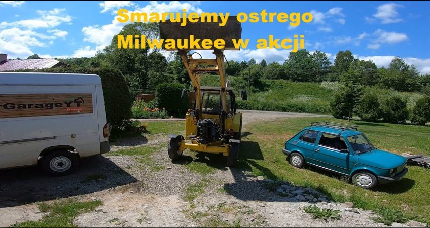 Ostrówek K-162/Pierwsza jazda po remoncie dystans 18 km /smarowanie koparki smarownicą Milwaukee/